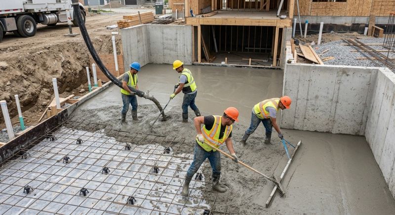 Basement Concrete Installation in Morriston, FL