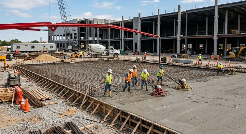 Commercial Slab Installation in Hernando, FL
