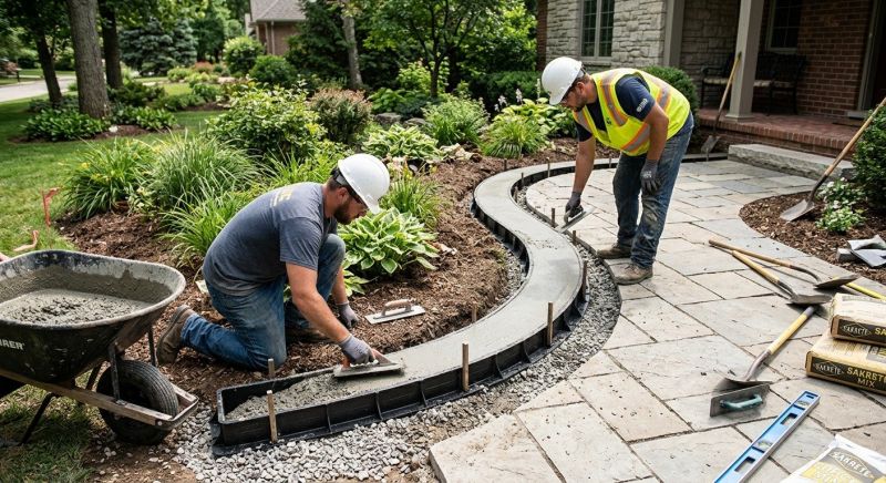 Concrete Border Installation in Lecanto, FL