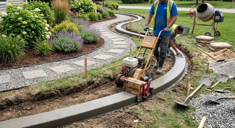 Concrete Border Installation in Citrus County, FL