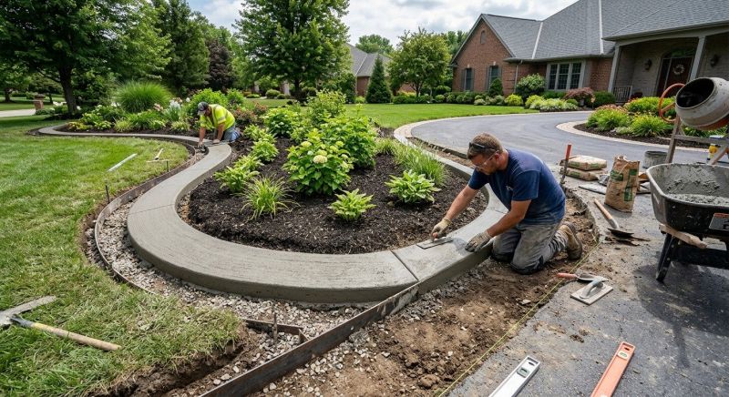 Concrete Edging Installation in Inverness, FL